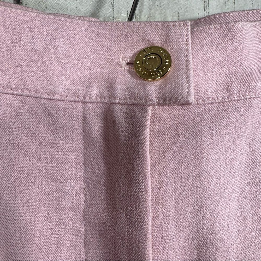 St John Sport Essentials By Marie Gray Stretch Light Pink Crop High Waist Pants - Picture 6 of 15